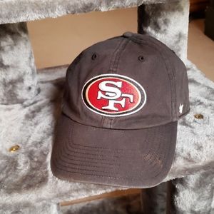 Black 49ers cap